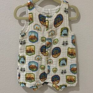 Angel Dear Baby Romper with National Park Print
